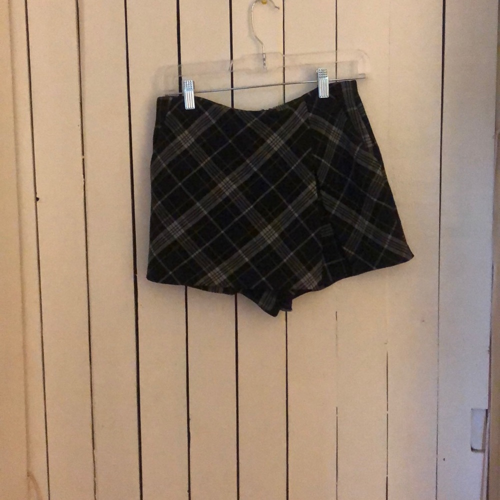 Plaid Skort